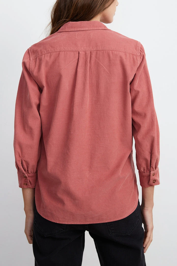 Velvet By Graham & Spencer Womens SUKI CORDUROY BUTTON-UP SHIRT 4 Velvet By Graham & Spencer Womens SUKI CORDUROY BUTTON-UP SHIRT