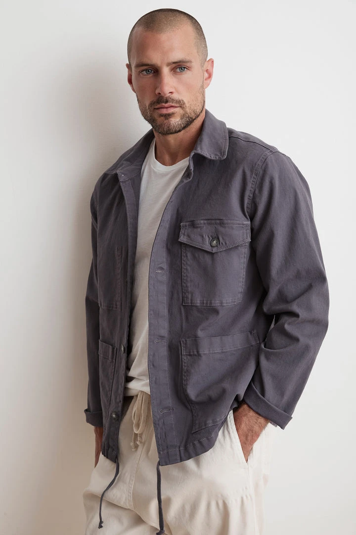 Velvet By Graham & Spencer Mens JAMES COTTON CANVAS JACKET 2 Velvet By Graham & Spencer Mens JAMES COTTON CANVAS JACKET