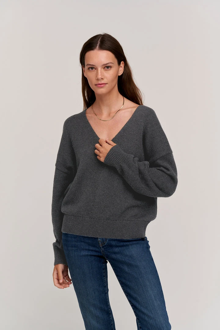 Velvet By Graham & Spencer Womens BELINDA V-NECK SWEATER 1 Velvet By Graham & Spencer Womens BELINDA V-NECK SWEATER