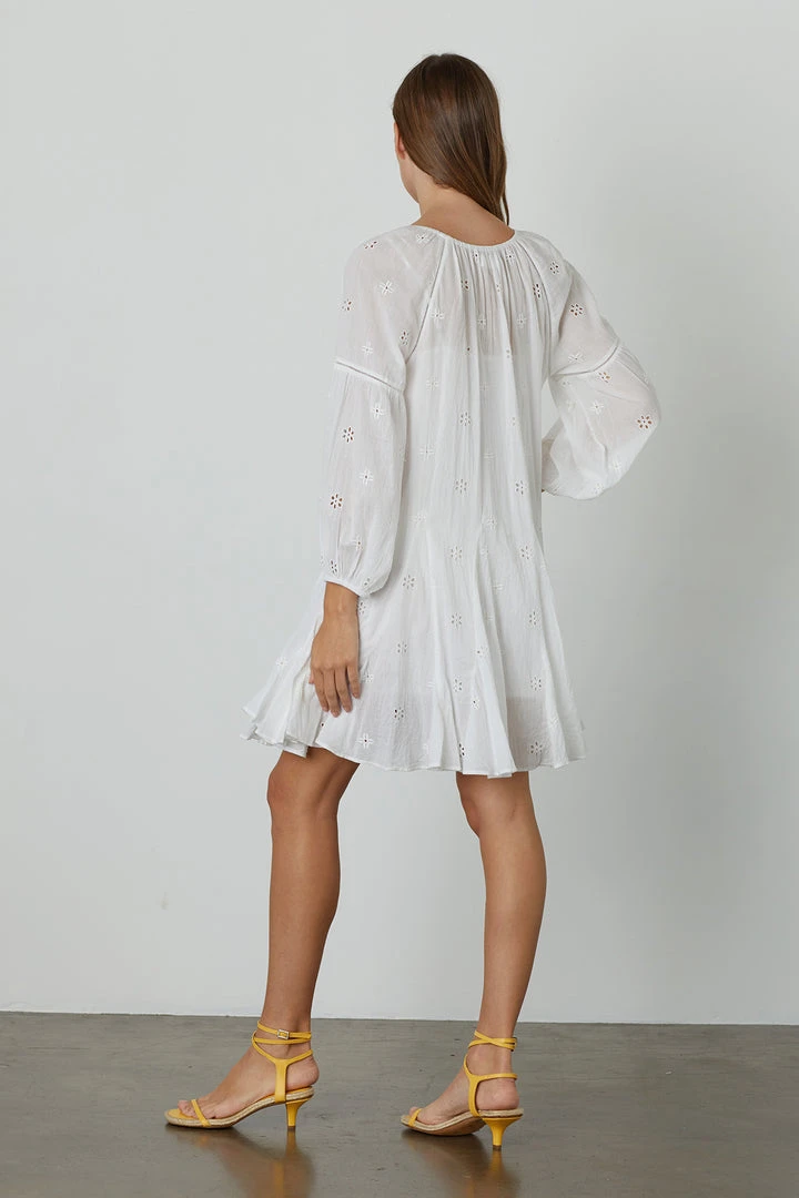 Velvet By Graham & Spencer Womens GRACIE COTTON EYELET DRESS 3 Velvet By Graham & Spencer Womens GRACIE COTTON EYELET DRESS