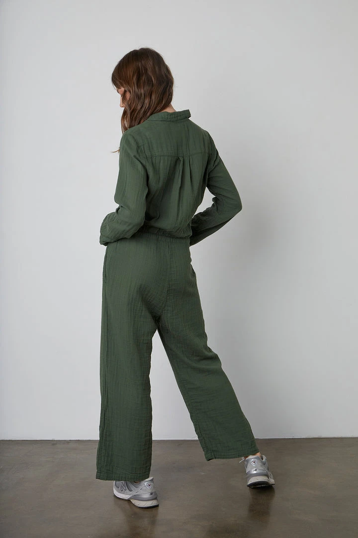 Velvet By Graham & Spencer ALISON COTTON GAUZE JUMPSUIT 4 Velvet By Graham & Spencer ALISON COTTON GAUZE JUMPSUIT