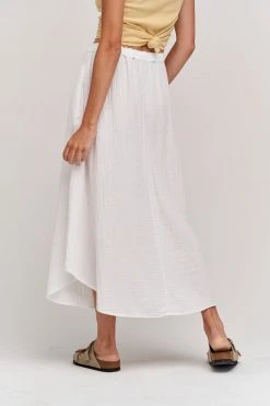 Velvet By Graham & Spencer DANA COTTON GAUZE MIDI SKIRT