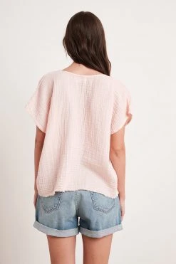 Velvet By Graham & Spencer ELSA COTTON GAUZE TOP