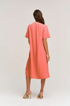 Velvet By Graham & Spencer HAZEL COTTON GAUZE MIDI DRESS 19 Velvet By Graham & Spencer HAZEL COTTON GAUZE MIDI DRESS