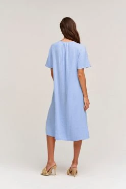 Velvet By Graham & Spencer HAZEL COTTON GAUZE MIDI DRESS 21 Velvet By Graham & Spencer HAZEL COTTON GAUZE MIDI DRESS
