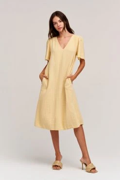 Velvet By Graham & Spencer HAZEL COTTON GAUZE MIDI DRESS 15 Velvet By Graham & Spencer HAZEL COTTON GAUZE MIDI DRESS