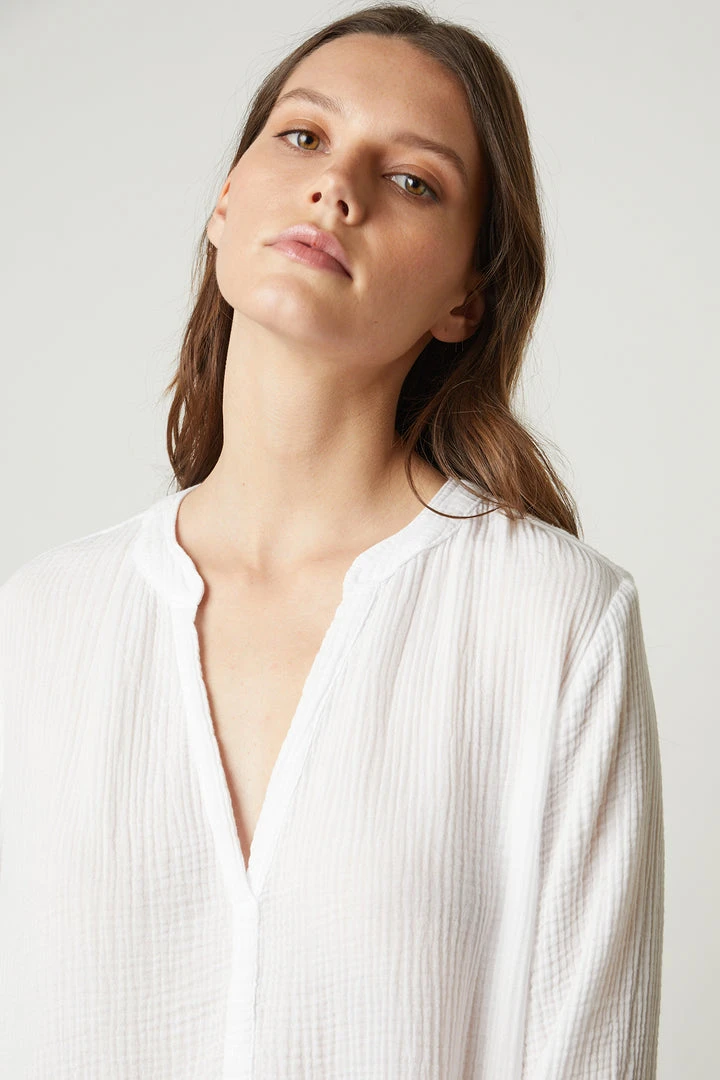 Velvet By Graham & Spencer Womens LORRAINE COTTON GAUZE CAFTAN DRESS 7 Velvet By Graham & Spencer Womens LORRAINE COTTON GAUZE CAFTAN DRESS