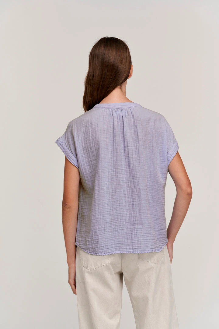 Velvet By Graham & Spencer Womens PAMELA COTTON GAUZE BUTTON-UP TOP 12 Velvet By Graham & Spencer Womens PAMELA COTTON GAUZE BUTTON-UP TOP