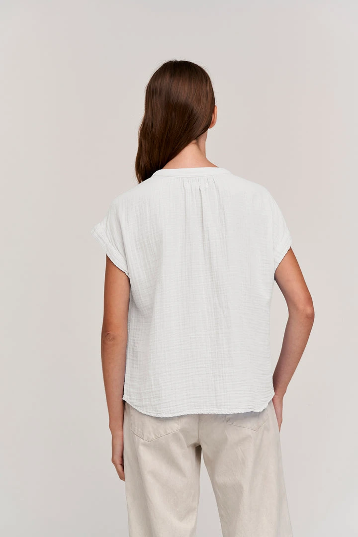 Velvet By Graham & Spencer Womens PAMELA COTTON GAUZE BUTTON-UP TOP 14 Velvet By Graham & Spencer Womens PAMELA COTTON GAUZE BUTTON-UP TOP