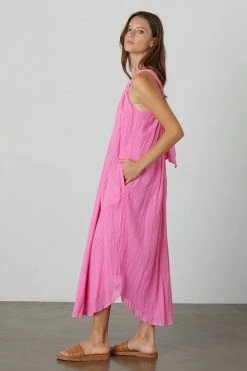 Velvet By Graham & Spencer Womens REESE COTTON GAUZE DRESS