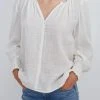 Velvet By Graham & Spencer RYLEE COTTON GAUZE BLOUSE