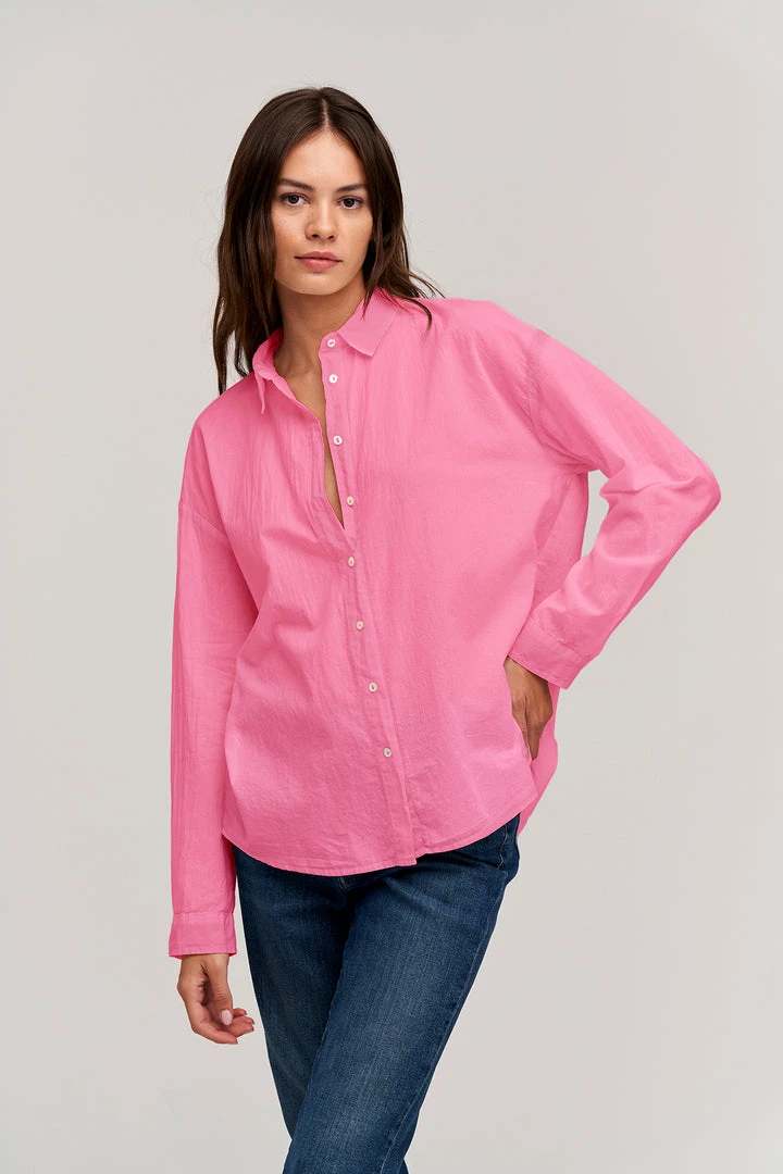 Velvet By Graham & Spencer Womens DEVYN BUTTON-UP SHIRT 1 Velvet By Graham & Spencer Womens DEVYN BUTTON-UP SHIRT