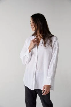 Velvet By Jenny Graham Womens REDONDO BUTTON-UP SHIRT