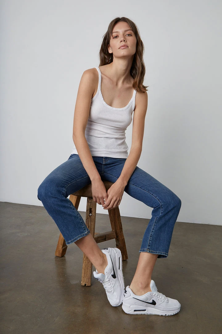 Velvet By Graham & Spencer Womens KATE HIGH RISE CROP JEAN 10 Velvet By Graham & Spencer Womens KATE HIGH RISE CROP JEAN