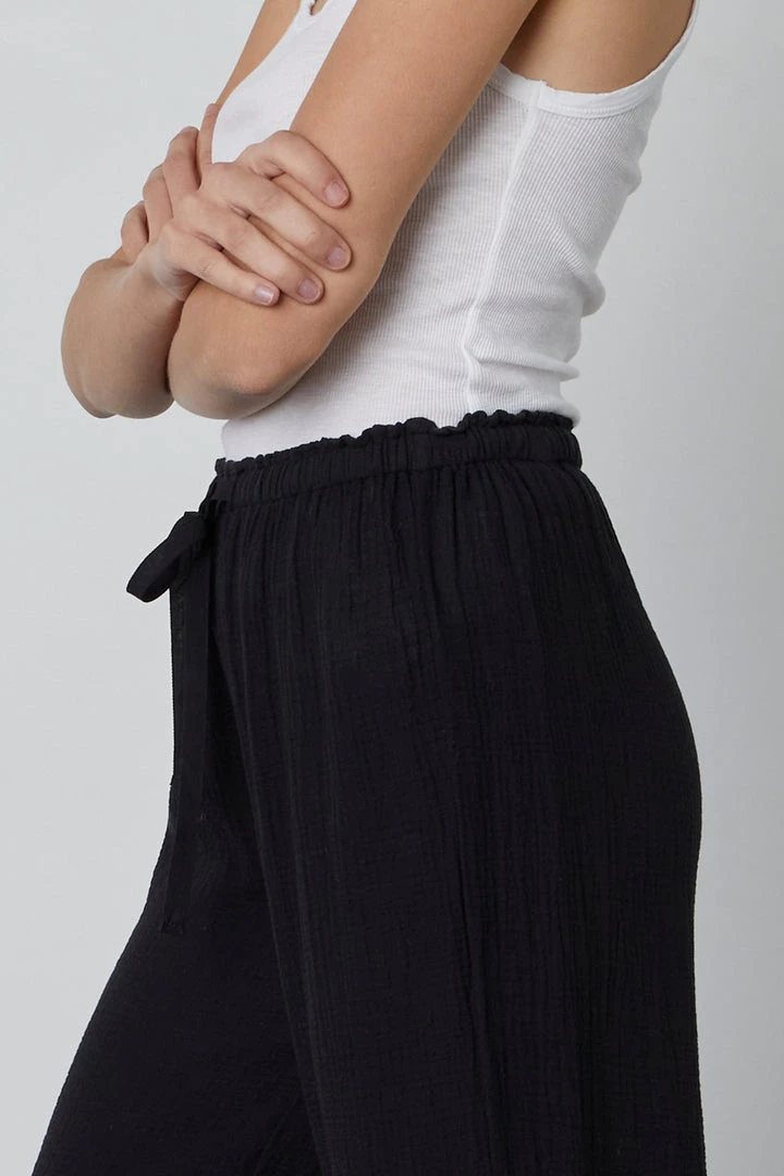 Velvet By Graham & Spencer Womens RAVYN COTTON GAUZE WIDE LEG PANT 13 Velvet By Graham & Spencer Womens RAVYN COTTON GAUZE WIDE LEG PANT