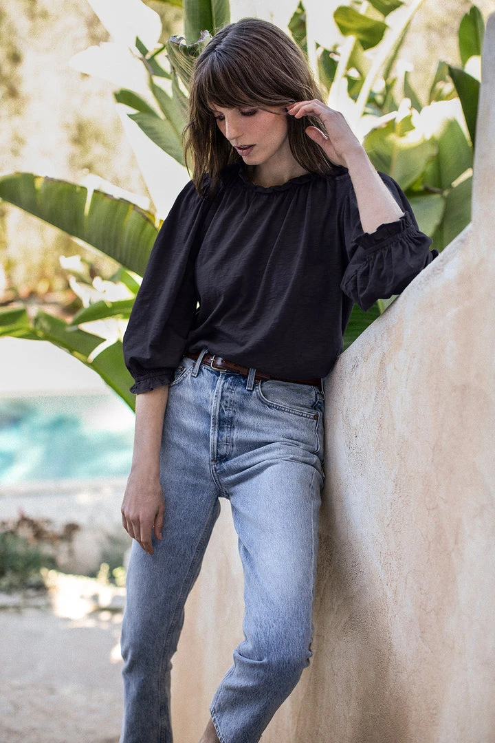 Velvet By Graham & Spencer BARBARA 3/4 SLEEVE TEE Womens 5 Velvet By Graham & Spencer BARBARA 3/4 SLEEVE TEE Womens