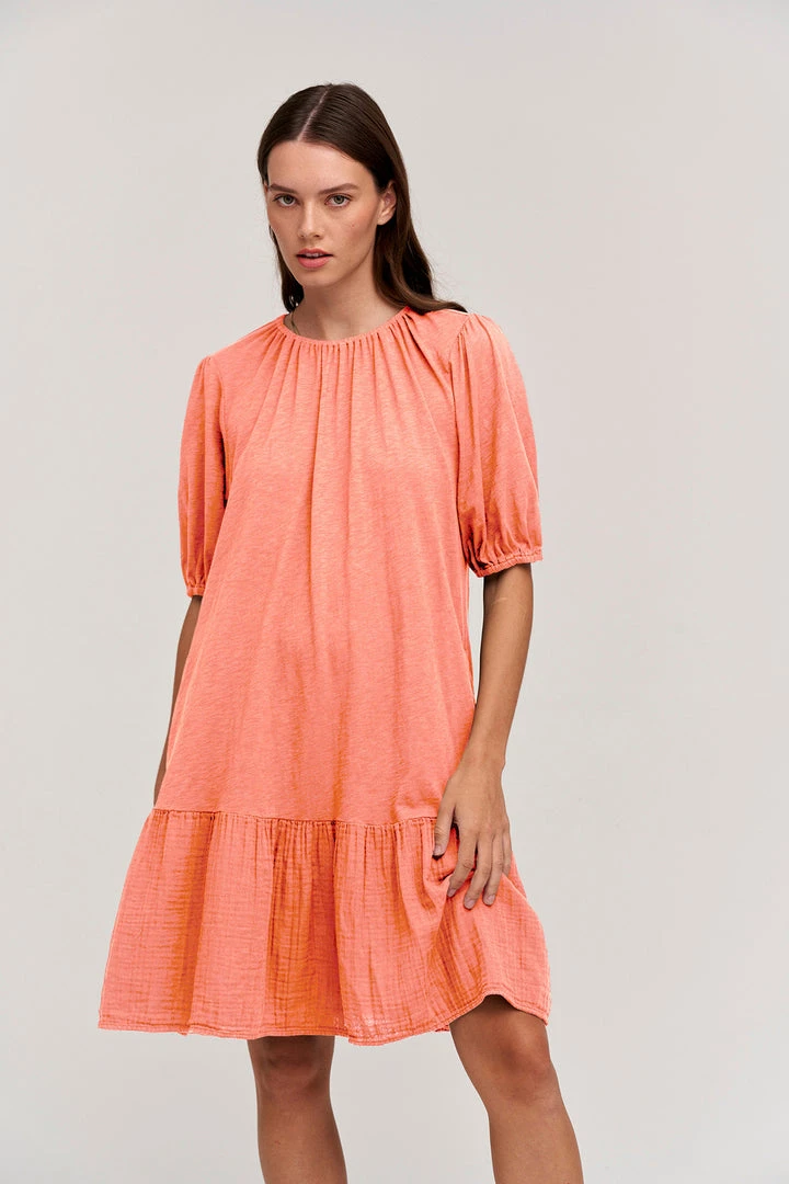 Velvet By Graham & Spencer BECCA PUFF SLEEVE DRESS Womens 5 Velvet By Graham & Spencer BECCA PUFF SLEEVE DRESS Womens