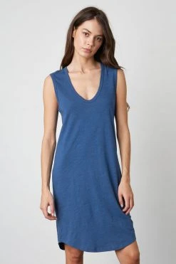 Velvet By Graham & Spencer Womens JANNA SCOOP NECK TANK DRESS 10 Velvet By Graham & Spencer Womens JANNA SCOOP NECK TANK DRESS