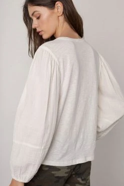 Velvet By Graham & Spencer JAYLA PUFF SLEEVE TOP 9 Velvet By Graham & Spencer JAYLA PUFF SLEEVE TOP