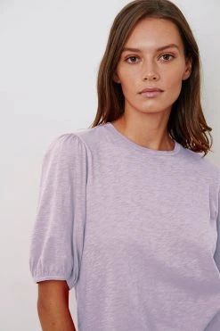 Velvet By Graham & Spencer Womens JOELLA PUFF SLEEVE TEE 19 Velvet By Graham & Spencer Womens JOELLA PUFF SLEEVE TEE