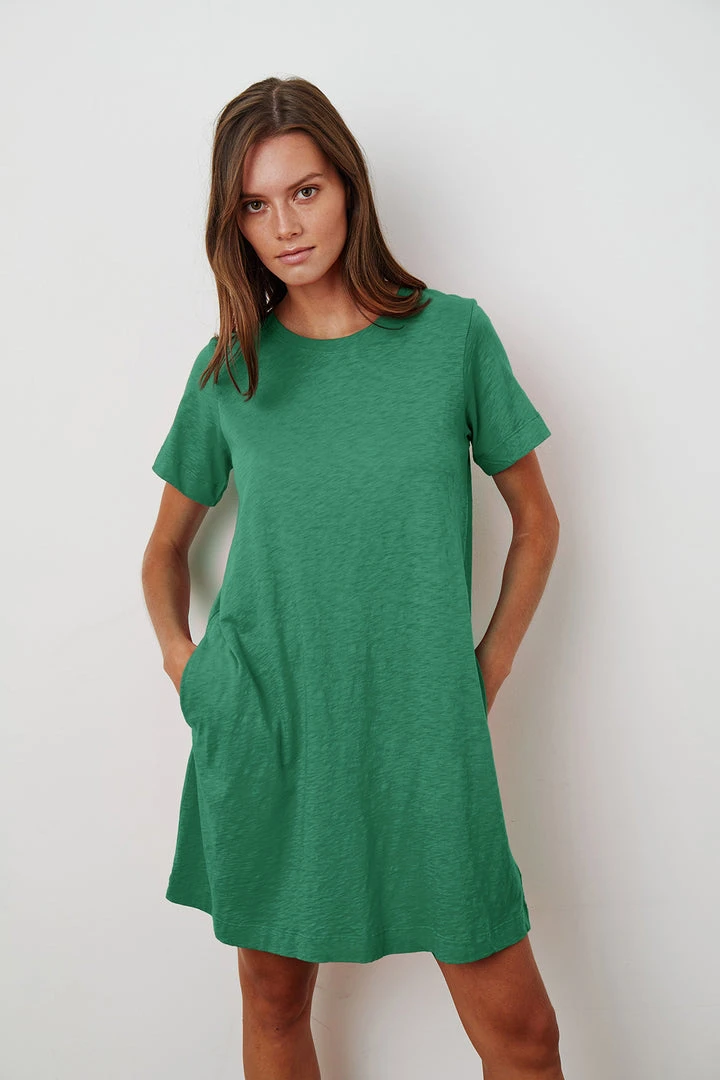 Velvet By Graham & Spencer LEIGH COTTON SLUB DRESS 10 Velvet By Graham & Spencer LEIGH COTTON SLUB DRESS