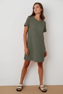 Velvet By Graham & Spencer LEIGH COTTON SLUB DRESS