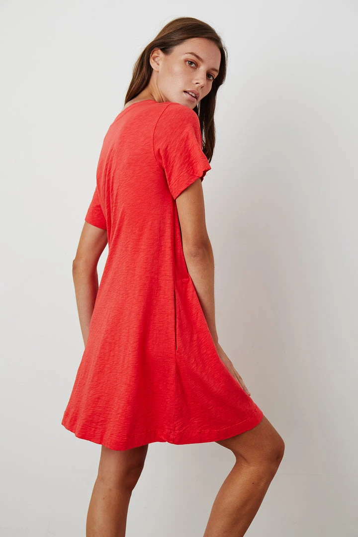 Velvet By Graham & Spencer LEIGH COTTON SLUB DRESS 6 Velvet By Graham & Spencer LEIGH COTTON SLUB DRESS