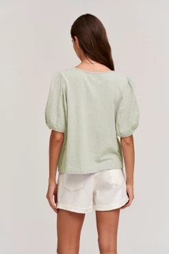 Velvet By Graham & Spencer Womens LOUISA PUFF SLEEVE TOP 17 Velvet By Graham & Spencer Womens LOUISA PUFF SLEEVE TOP