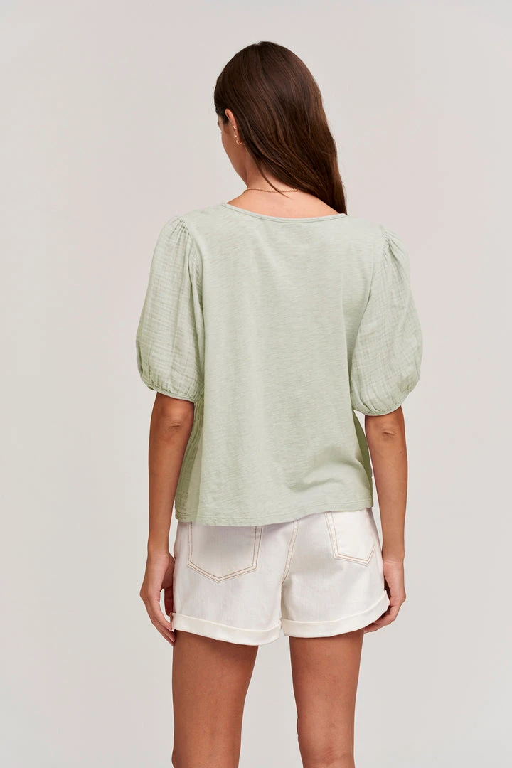 Velvet By Graham & Spencer Womens LOUISA PUFF SLEEVE TOP 3 Velvet By Graham & Spencer Womens LOUISA PUFF SLEEVE TOP