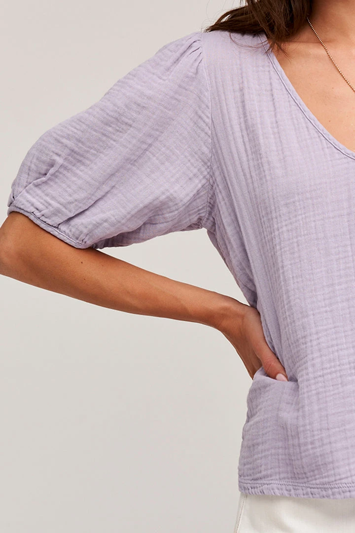 Velvet By Graham & Spencer Womens LOUISA PUFF SLEEVE TOP 12 Velvet By Graham & Spencer Womens LOUISA PUFF SLEEVE TOP