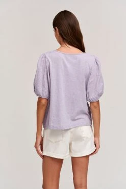 Velvet By Graham & Spencer Womens LOUISA PUFF SLEEVE TOP 25 Velvet By Graham & Spencer Womens LOUISA PUFF SLEEVE TOP
