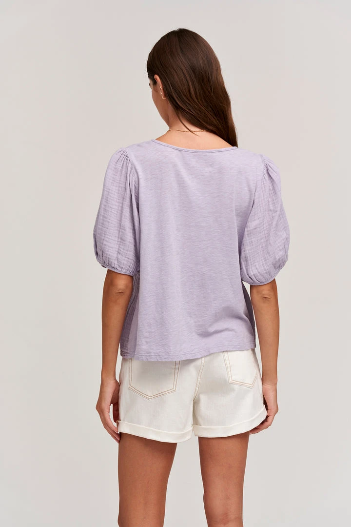 Velvet By Graham & Spencer Womens LOUISA PUFF SLEEVE TOP 11 Velvet By Graham & Spencer Womens LOUISA PUFF SLEEVE TOP