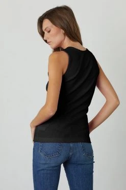 Velvet By Graham & Spencer Womens MAXIE RIBBED TANK TOP
