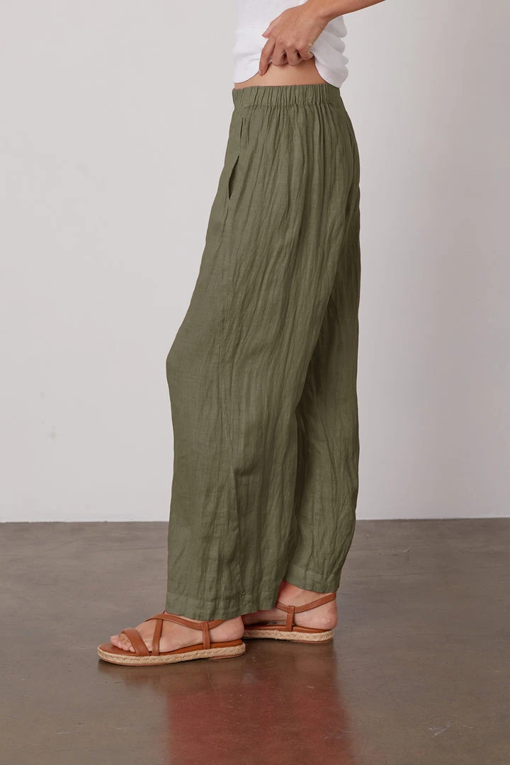 Velvet By Graham & Spencer Womens LOLA LINEN PANT 58 Velvet By Graham & Spencer Womens LOLA LINEN PANT
