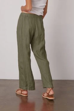 Velvet By Graham & Spencer Womens LOLA LINEN PANT 118 Velvet By Graham & Spencer Womens LOLA LINEN PANT