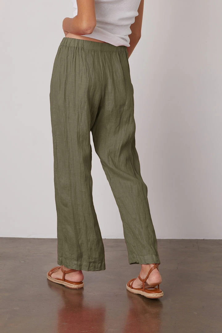 Velvet By Graham & Spencer Womens LOLA LINEN PANT 59 Velvet By Graham & Spencer Womens LOLA LINEN PANT