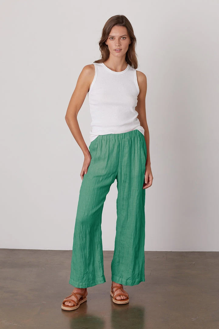 Velvet By Graham & Spencer Womens LOLA LINEN PANT 21 Velvet By Graham & Spencer Womens LOLA LINEN PANT