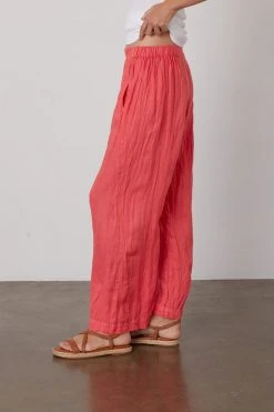 Velvet By Graham & Spencer Womens LOLA LINEN PANT 92 Velvet By Graham & Spencer Womens LOLA LINEN PANT