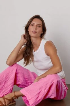 Velvet By Graham & Spencer Womens LOLA LINEN PANT 76 Velvet By Graham & Spencer Womens LOLA LINEN PANT