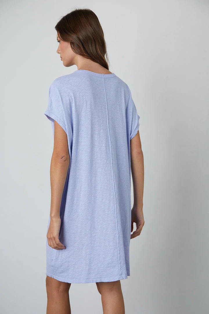 Velvet By Graham & Spencer HANNA COTTON SLUB MIX DRESS Womens 8 Velvet By Graham & Spencer HANNA COTTON SLUB MIX DRESS Womens