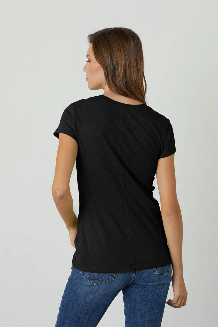 Velvet By Graham & Spencer ODELIA COTTON SLUB CREW NECK TEE 18 Velvet By Graham & Spencer ODELIA COTTON SLUB CREW NECK TEE
