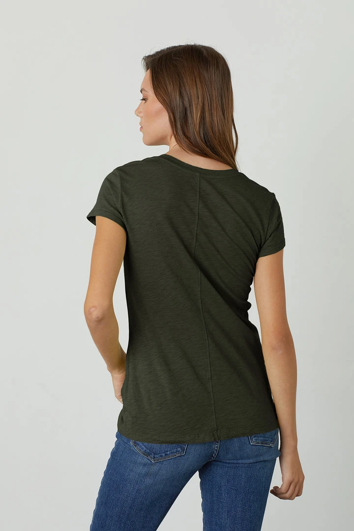 Velvet By Graham & Spencer ODELIA COTTON SLUB CREW NECK TEE 23 Velvet By Graham & Spencer ODELIA COTTON SLUB CREW NECK TEE