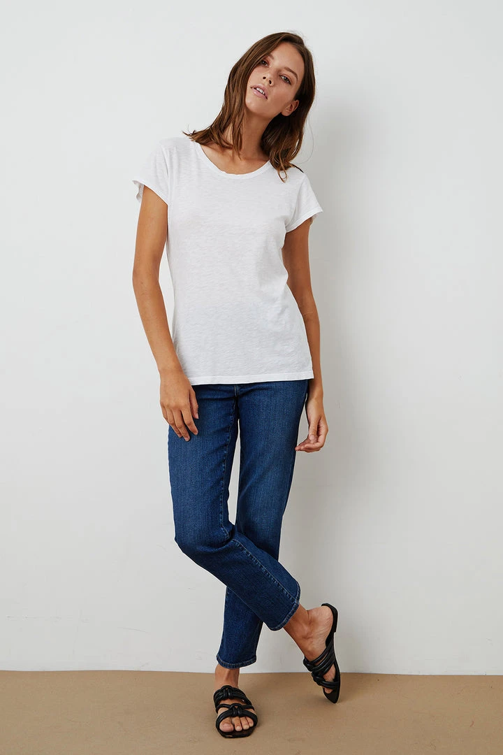 Velvet By Graham & Spencer ODELIA COTTON SLUB CREW NECK TEE 13 Velvet By Graham & Spencer ODELIA COTTON SLUB CREW NECK TEE