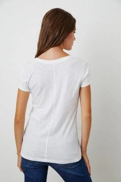 Velvet By Graham & Spencer ODELIA COTTON SLUB CREW NECK TEE 39 Velvet By Graham & Spencer ODELIA COTTON SLUB CREW NECK TEE