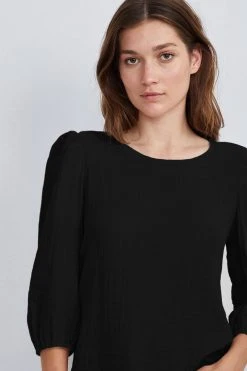 Velvet By Graham & Spencer Womens REEBA COTTON CONTRAST TOP 14 Velvet By Graham & Spencer Womens REEBA COTTON CONTRAST TOP