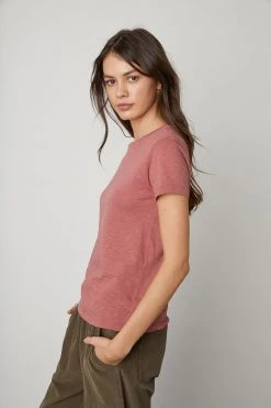 Velvet By Graham & Spencer SIERRA CREW NECK TEE Womens 10 Velvet By Graham & Spencer SIERRA CREW NECK TEE Womens