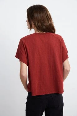 Velvet By Graham & Spencer SUNNI CREW NECK TEE Womens