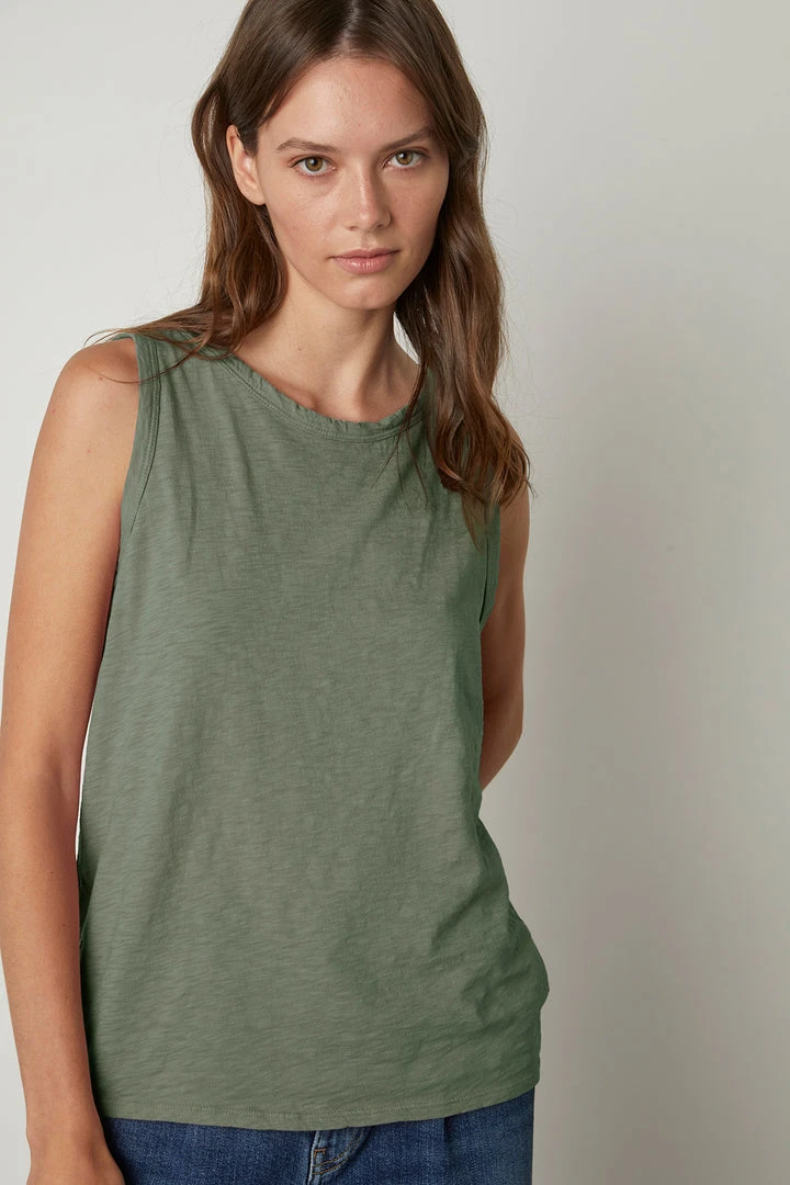 Velvet By Graham & Spencer TAURUS COTTON SLUB TANK 23 Velvet By Graham & Spencer TAURUS COTTON SLUB TANK