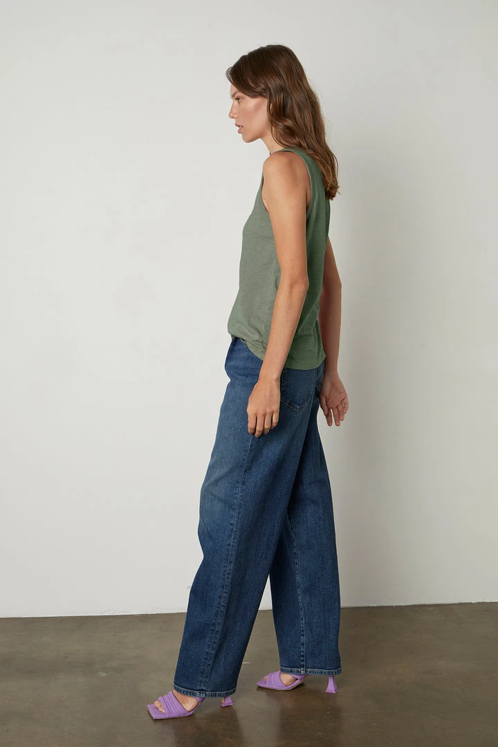 Velvet By Graham & Spencer TAURUS COTTON SLUB TANK 22 Velvet By Graham & Spencer TAURUS COTTON SLUB TANK