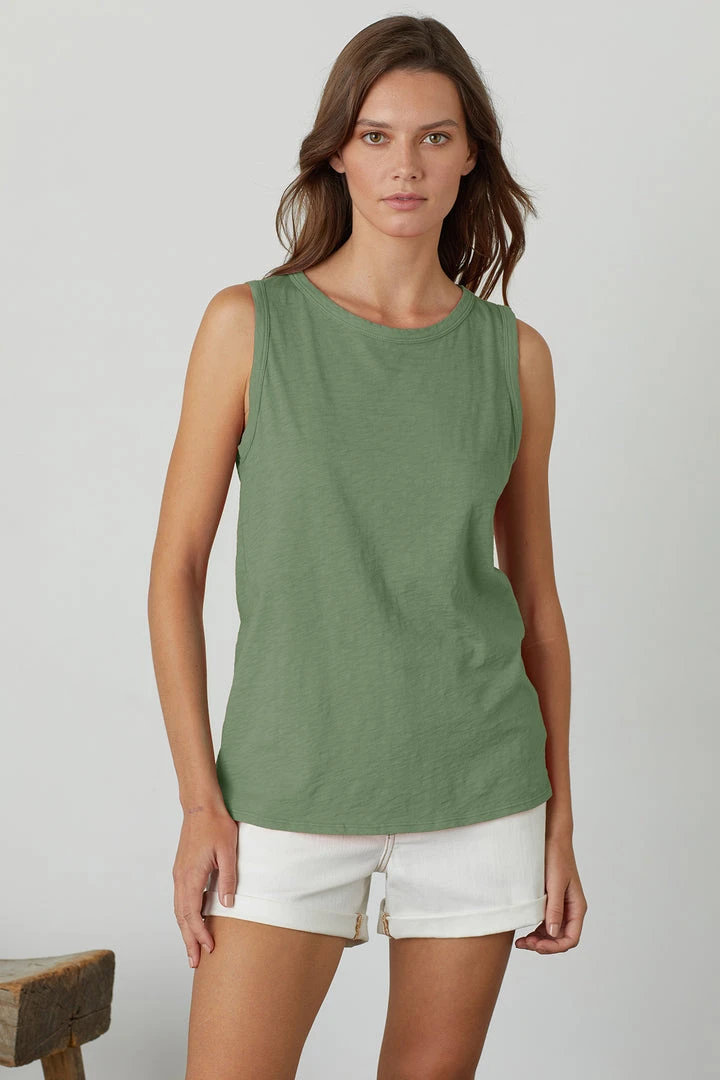 Velvet By Graham & Spencer TAURUS COTTON SLUB TANK 69 Velvet By Graham & Spencer TAURUS COTTON SLUB TANK
